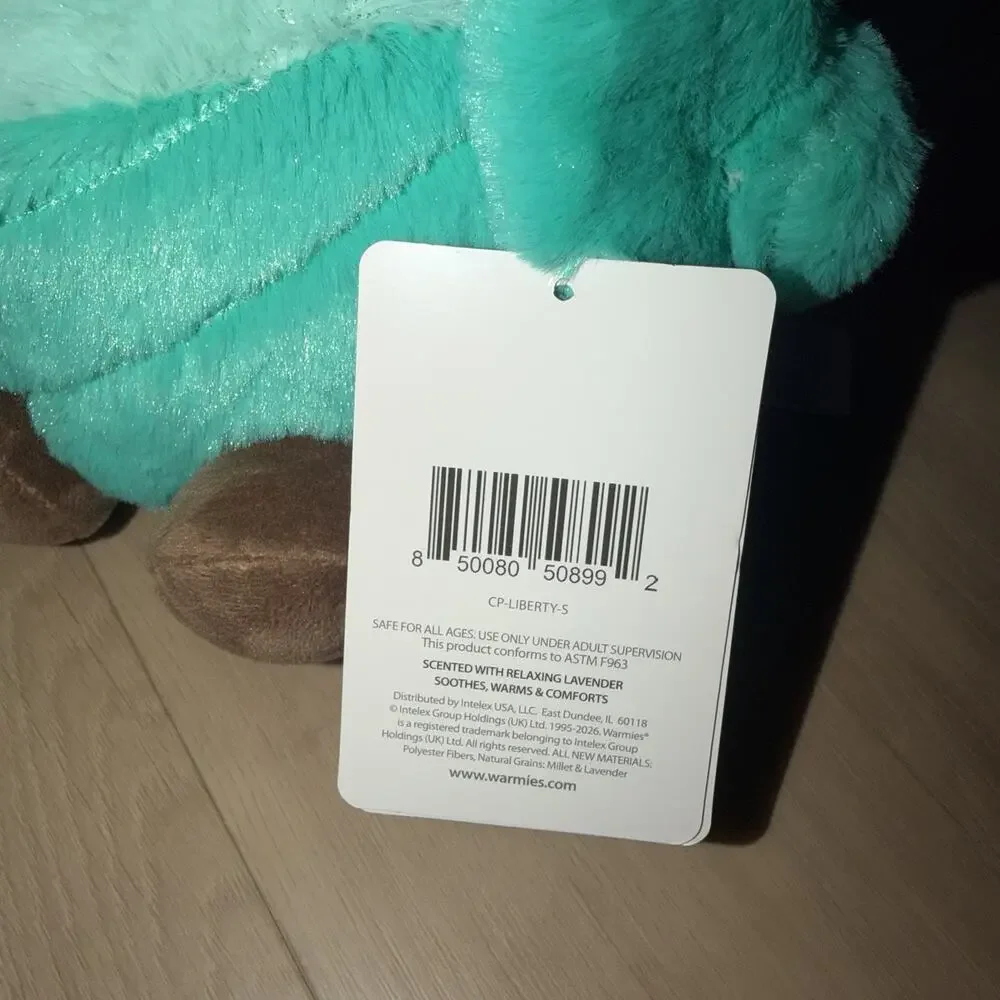 Warmies Statue of Liberty Plush Microwavable Weighted Lavender NWT